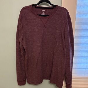 Sonoma Crewneck Sweatshirt Men’s XL Wine Red Casual Pullover